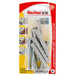 UNIVERSAL DOWEL WITH SCREW F8X60MM 6 PCS FISCHER SXS SK - Комплекти дюбели и винтове<<<Дюбели<<<Инструменти и