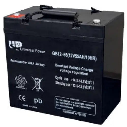 UNIVERSAL POWER GB12-55 VRLA 12V 55AH - АКУМУЛАТОРИ<<<MaxCar