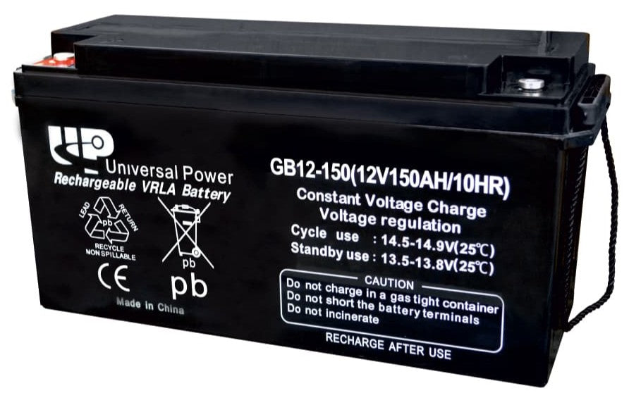 UNIVERSAL POWER GB12-150 VRLA 12V 150AH