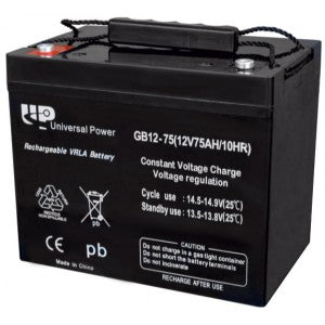 UNIVERSAL POWER GB12-75 VRLA 12V 75AH
