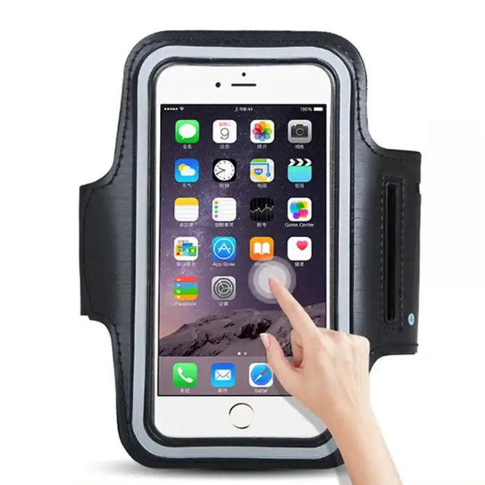 Universal Running Armband for 6’’ Smartphones black - Sport products<<<HurtelXML