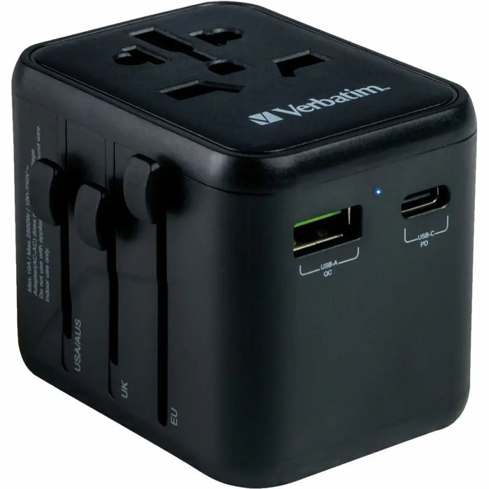 Universal Travel Power Adapter Verbatim UTA-02 - Компютър Кабели и адаптери<<<Компютри| Електроника<<<BigBuy&&&USB