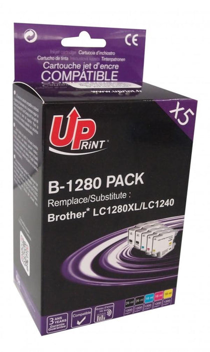 UPRINT LC1280XL / LC1240 ink cartridge, BROTHER, (BK+C+M+Y)