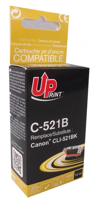 Inkwell UPRINT CLI521 CANON, With chip, Black