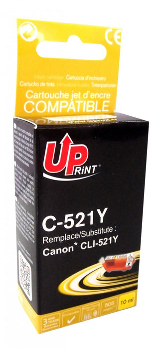 Inkwell UPRINT CLI521 CANON, With chip, Yellow