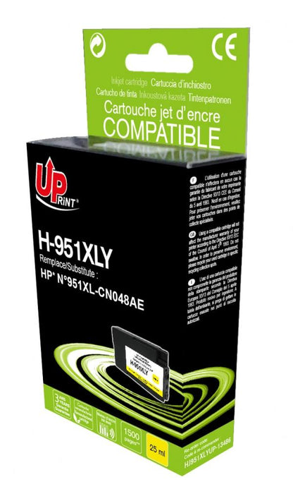 Ink bottle UPRINT CN048AE HP, Yellow