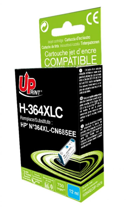 UPRINT CN685 HP No. 364XL ink cartridge, Cyan