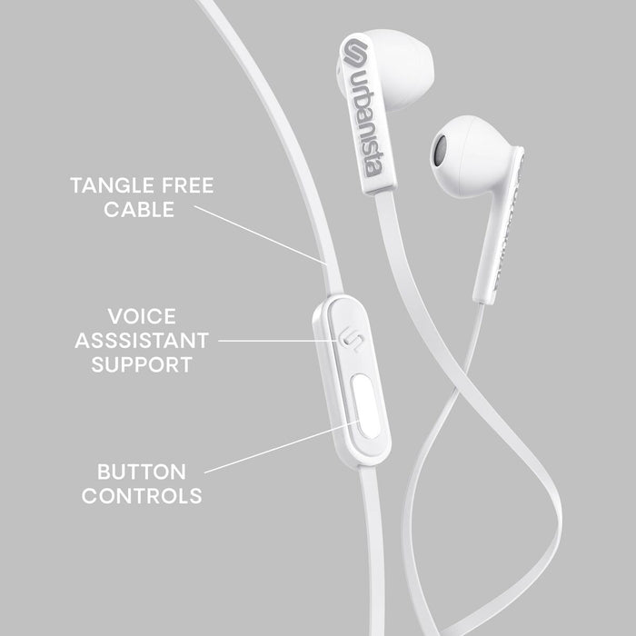 URBANISTA USB-C Headphones with mic impedance 32 Ohm 20-20000 Hz Button controls white