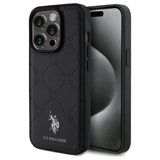 US Polo Assn. Case Yoke Pattern for iPhone 15 Pro - black - Cell phone cases and covers<<<HurtelXML