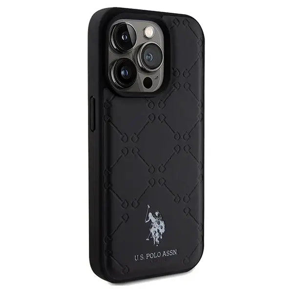 US Polo Assn. Case Yoke Pattern for iPhone 15 Pro Max - black - Cell phone cases and covers<<<HurtelXML