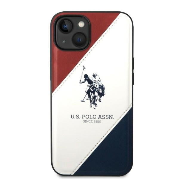 US Polo USHCP14MPSO3 iPhone 14 Plus 6.7" white/white Tricolor Embossed