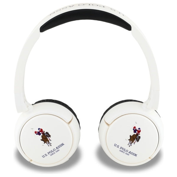 US Polo Bluetooth Headphones USHPV6PUNH White DH Color Logo
