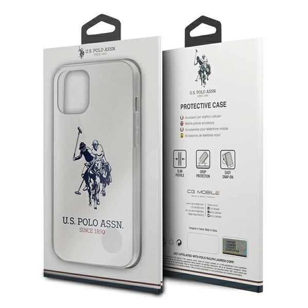 US Polo USHCP12MTPUHRWH iPhone 12/12 Pro 6.1" white Shiny Big Logo