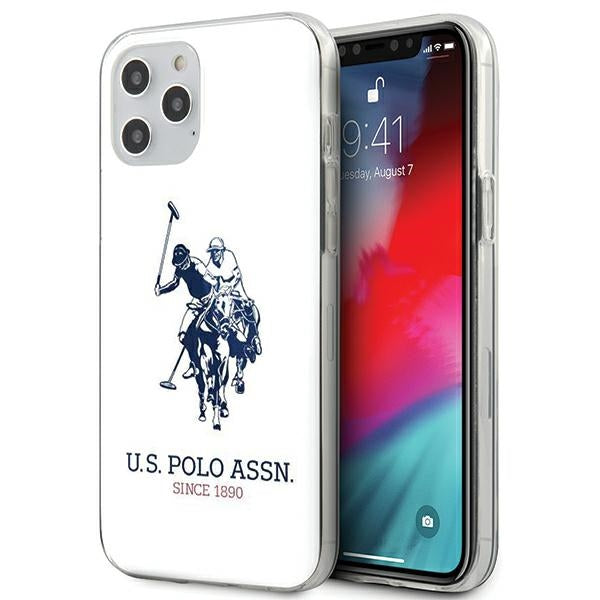 US Polo USHCP12MTPUHRWH iPhone 12/12 Pro 6.1" white Shiny Big Logo