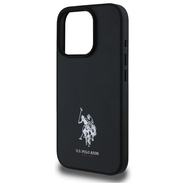 US Polo USHCP15XPGEK iPhone 15 Pro Max 6.7" black/black Leather Embroidered DH Color