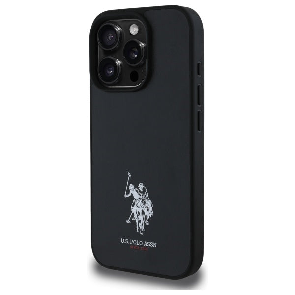 US Polo USHCP15XPGEK iPhone 15 Pro Max 6.7" black/black Leather Embroidered DH Color