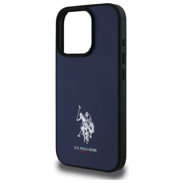 US Polo USHCP15XPGEV iPhone 15 Pro Max 6.7" Navy Leather Embroidered DH Color