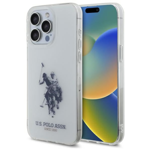 US Polo USHCP15XTPUHRBH iPhone 15 Pro Max 6.7" white Shiny Big Logo