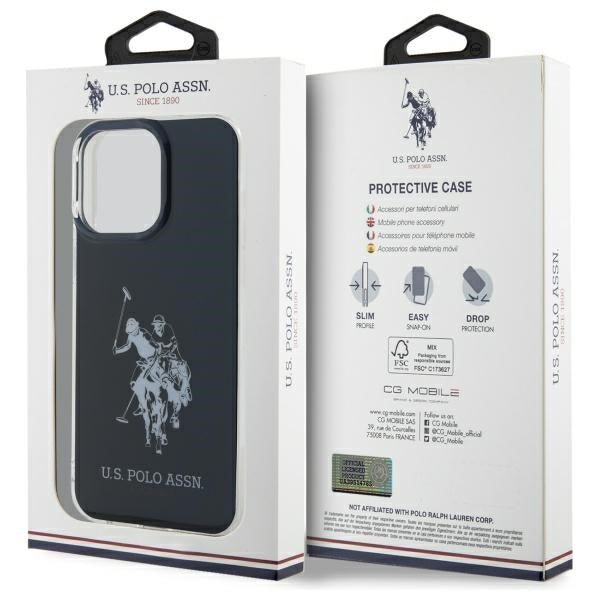 US Polo USHCP15XTPUHRBK iPhone 15 Pro Max 6.7" black/black Shiny Big Logo