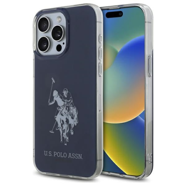 US Polo USHCP15XTPUHRBV iPhone 15 Pro Max 6.7" blue/blue Shiny Big Logo