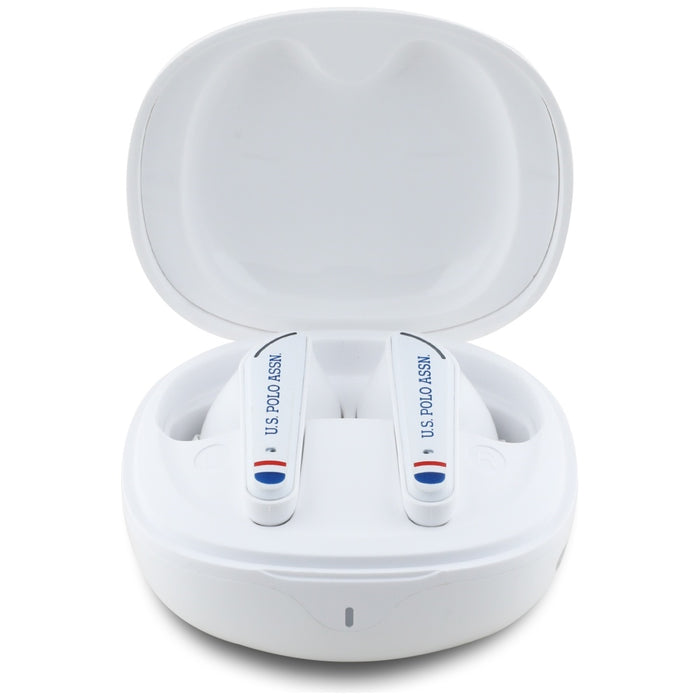 TWS US Polo DH Logo Bluetooth Headphones - White