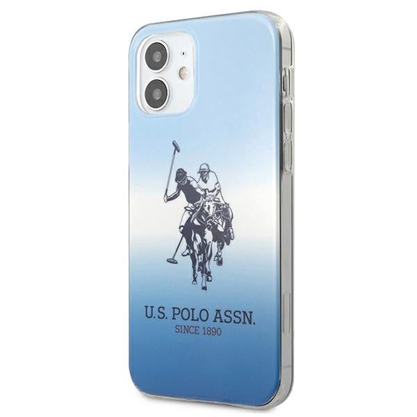 US Polo Assn. Gradient Pattern Collection iPhone 12 mini Case - Blue