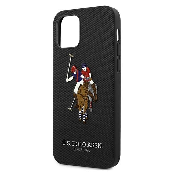 US Polo USHCP12LPUGFLBK iPhone 12 Pro Max 6.7" black/black Polo Embroidery Collection