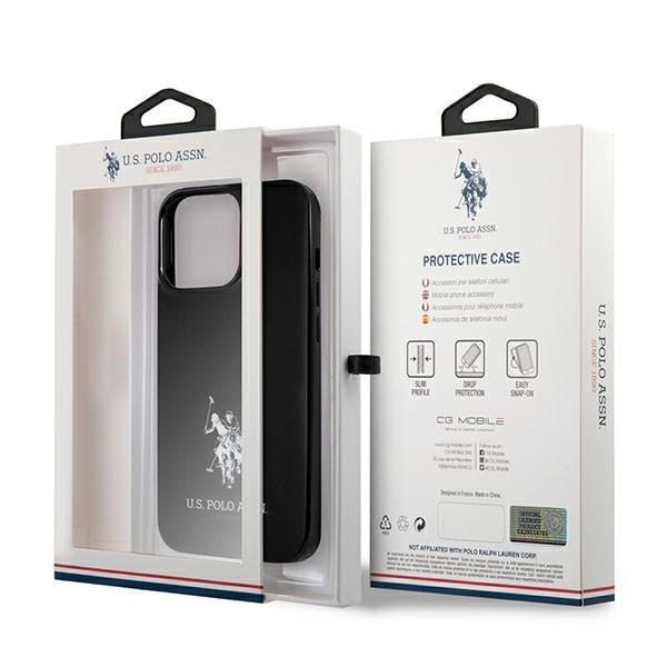 US Polo USHCP13LUMHK iPhone 13 Pro / 13 6.1" black/black hardcase Horses Logo