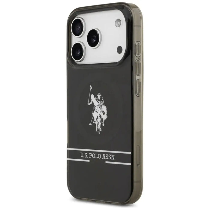 US Polo DH and Bottom Stripe Logo MagSafe Case for iPhone 17 Pro - Black - Cell phone cases and covers<<<HurtelXML