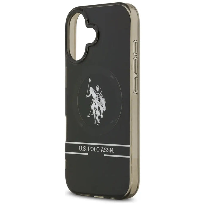 US Polo DH and Bottom Stripe Logo MagSafe iPhone 17 Case - Black - Cell phone cases and covers<<<HurtelXML