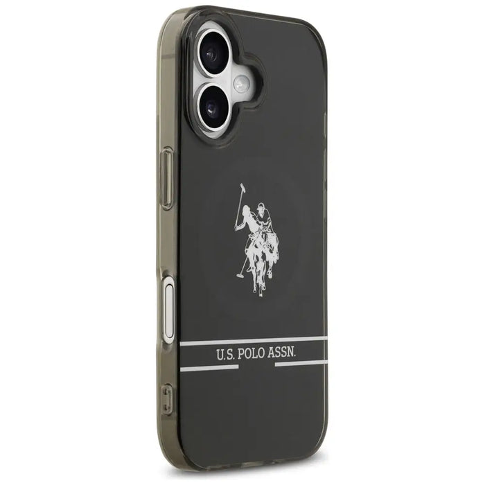 US Polo DH and Bottom Stripe Logo MagSafe iPhone 17 Case - Black - Cell phone cases and covers<<<HurtelXML