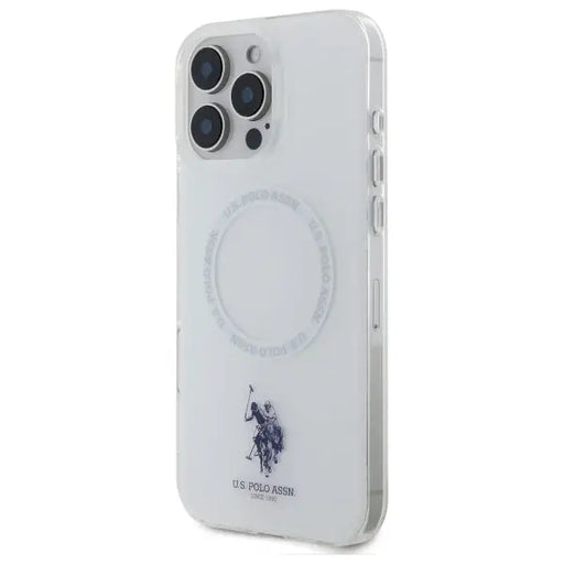 US Polo IML Ring MagSafe Case for iPhone 16 Pro Max - White - Cell phone cases and covers<<<HurtelXML