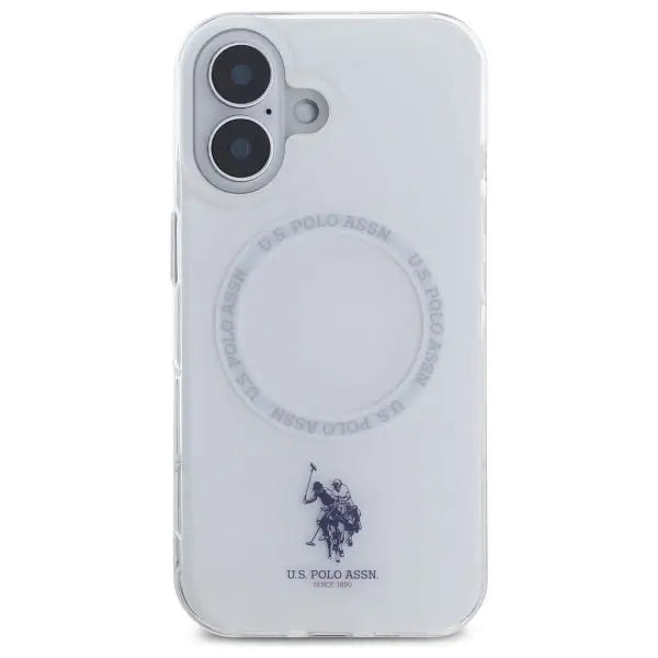 US Polo IML Ring MagSafe iPhone 16 Case - White - Cell phone cases and covers<<<HurtelXML