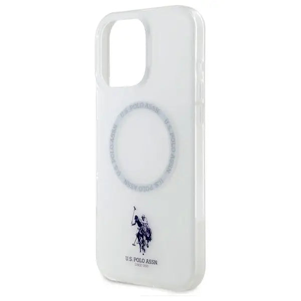 US Polo IML Ring MagSafe iPhone 16 Pro Case - White - Cell phone cases and covers<<<HurtelXML