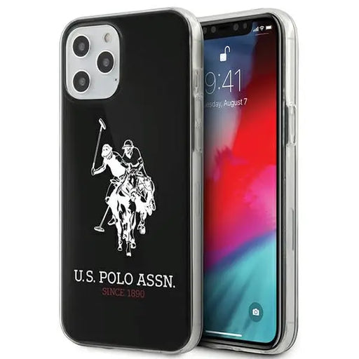 US Polo Shiny Big Logo Case for iPhone 12 / 12 Pro 6.1’’ - Black - Cell phone cases and covers<<<HurtelXML