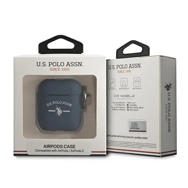 US Polo USACA2SFGV AirPods 1/2 case navy/navy - Cell phone cases and covers<<<HurtelXML