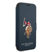 US Polo USFLBKP12LPUGFLNV iPhone 12 Pro Max 6,7’’ granatowy/navy book Polo Embroidery Collection - Cell phone cases
