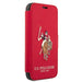US Polo USFLBKP12LPUGFLRE iPhone 12 Pro Max 6,7’’ czerwony/red book Polo Embroidery Collection - Cell phone cases
