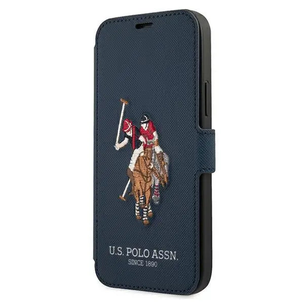 US Polo USFLBKP12MPUGFLNV iPhone 12/12 Pro 6,1’’ granatowy/navy book Polo Embroidery Collection - Cell phone cases