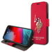 US Polo USFLBKP12MPUGFLRE iPhone 12/12 Pro 6,1’’ czerwony/red book Polo Embroidery Collection - Cell phone cases