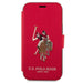 US Polo USFLBKP12SPUGFLRE iPhone 12 mini 5,4’’ czerwony/red book Polo Embroidery Collection - Cell phone cases