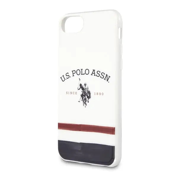 US Polo USHCI8PCSTRB iPhone 7/8/SE 2020 / SE 2022 biały/white Tricolor Pattern Collection - Cell phone cases