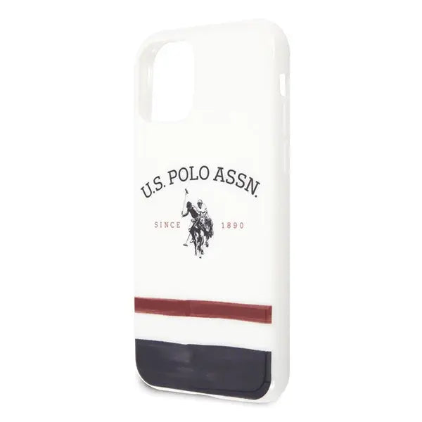 US Polo USHCN58PCSTRB iPhone 11 Pro biały/white Tricolor Pattern Collection - Cell phone cases and covers<<<HurtelXML