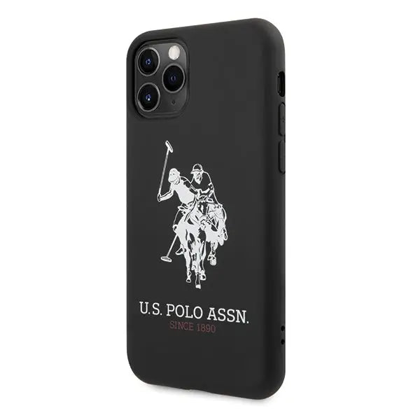 US Polo USHCN65SLHRBK iPhone 11 Pro Max czarny/black Silicone Collection - Cell phone cases and covers<<<HurtelXML