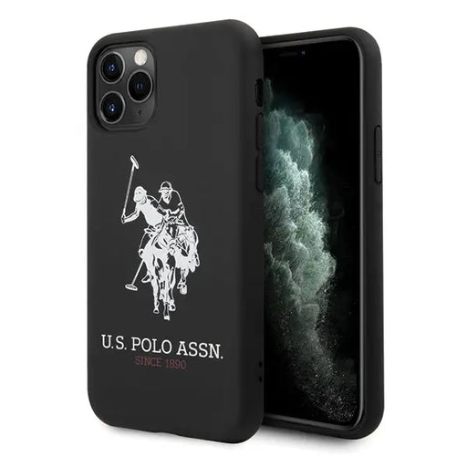 US Polo USHCN65SLHRBK iPhone 11 Pro Max czarny/black Silicone Collection - Cell phone cases and covers<<<HurtelXML