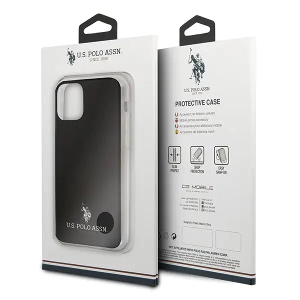US Polo USHCN65TPUBK iPhone 11 Pro Max czarny/black Shiny - Cell phone cases and covers<<<HurtelXML