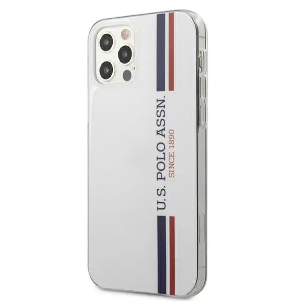 US Polo USHCP12LPCUSSWH iPhone 12 Pro Max 6,7’’ biały/white Tricolor Collection - Cell phone cases