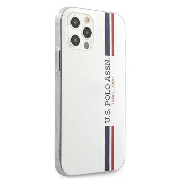 US Polo USHCP12LPCUSSWH iPhone 12 Pro Max 6,7’’ biały/white Tricolor Collection - Cell phone cases
