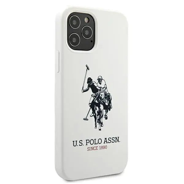 US Polo USHCP12LSLHRWH iPhone 12 Pro Max 6.7’’ white/white Silicone Collection - Cell phone cases and covers<<<HurtelXML