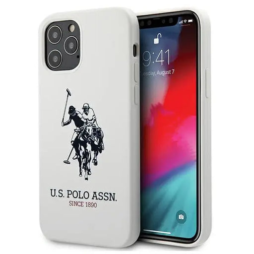 US Polo USHCP12LSLHRWH iPhone 12 Pro Max 6.7’’ white/white Silicone Collection - Cell phone cases and covers<<<HurtelXML